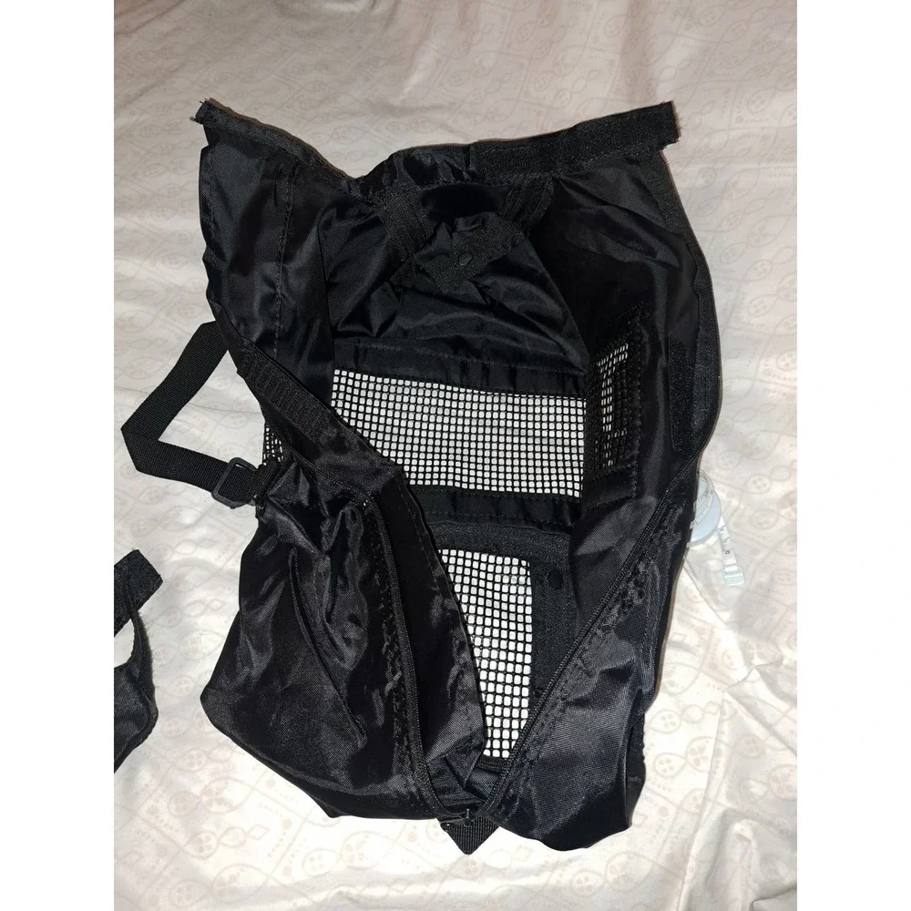 NWOT- XS Roll Up Purse size small pet carrier nylon with mesh and top handles